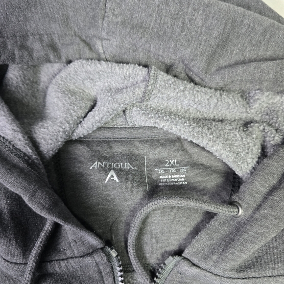 San Diego Antigua Pullover Gray Hoodie Sz 2XL - Picture 3 of 6
